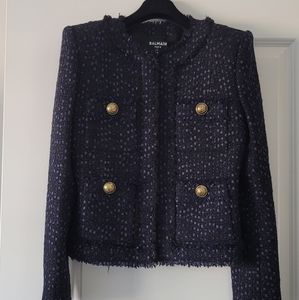 Balmain Structured Tweed Jacket